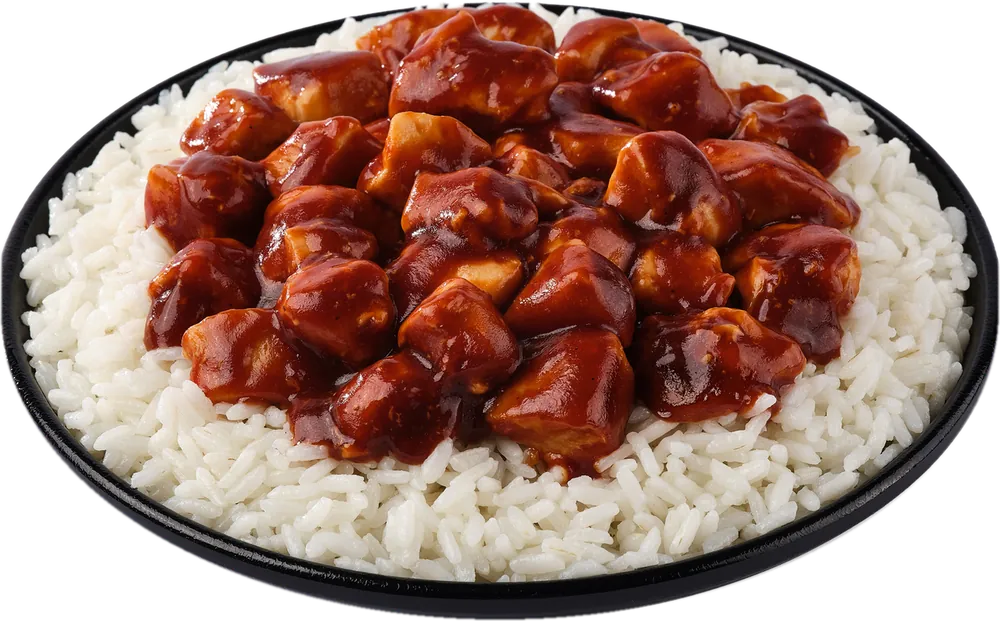 Barbekü soslu tavuk pilav