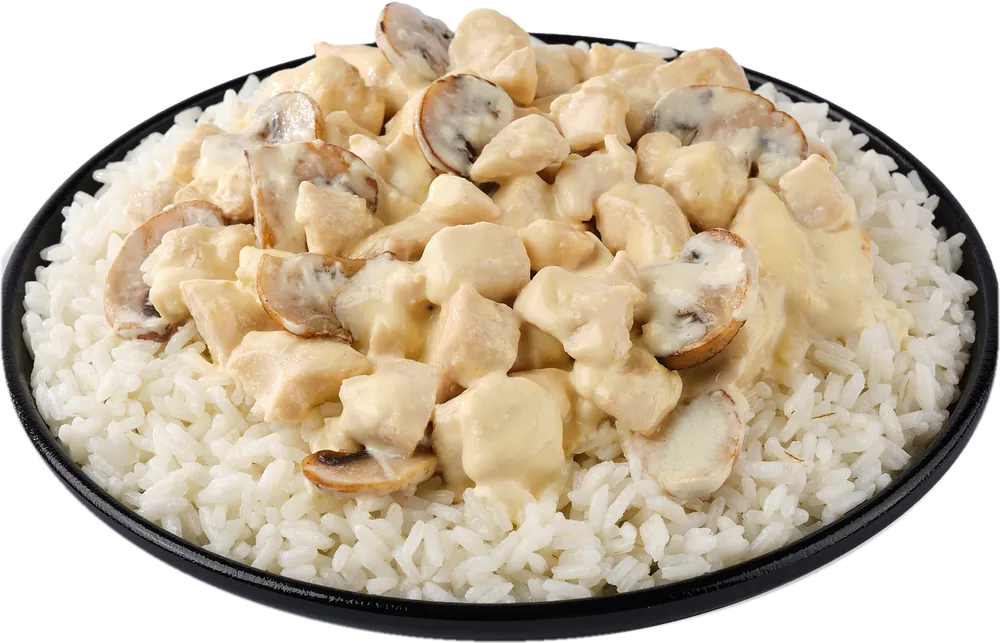 Kremalı mantarlı tavuk pilav